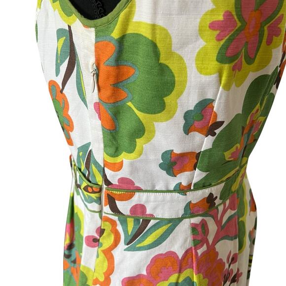 Boden Women's Vintage Mod Sheath Floral Dress Multicolor Size US 6 - Picture 5 of 11